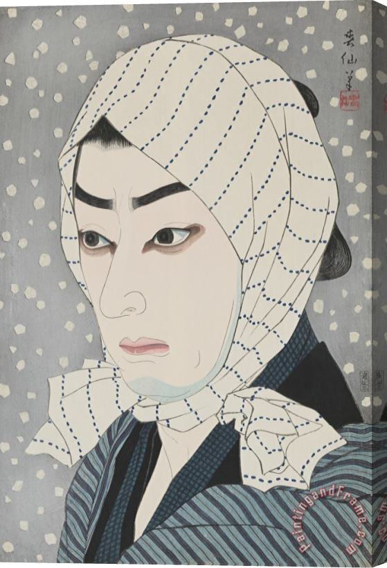 Natori Shunsen Ichimura Uzayemon As Naoji Stretched Canvas Print / Canvas Art