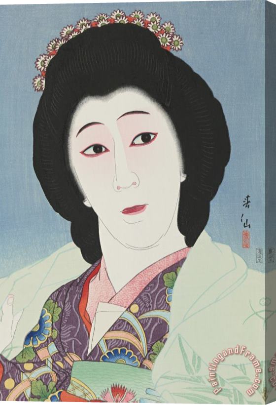 Natori Shunsen Onoye Baiko As Sayuri Stretched Canvas Painting / Canvas Art