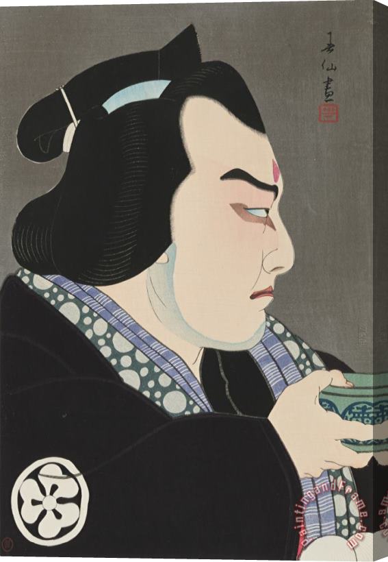 Natori Shunsen The Actor Bando Juzaburo III As Mizuhiki No Seigoro Stretched Canvas Print / Canvas Art