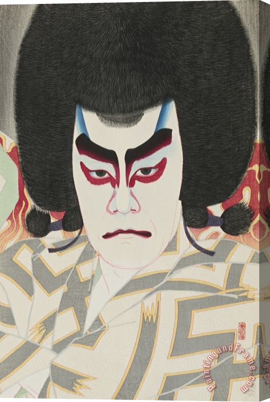 Natori Shunsen The Actor Ichikawa Sadanji II As Narukami Uejin Stretched Canvas Print / Canvas Art