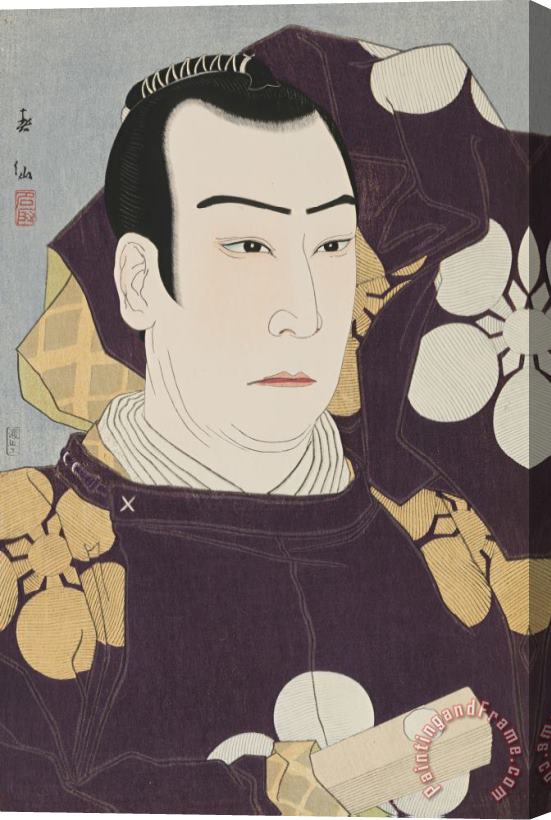 Natori Shunsen The Actor Otani Tomoemon VI As Kanshojo Stretched Canvas Print / Canvas Art