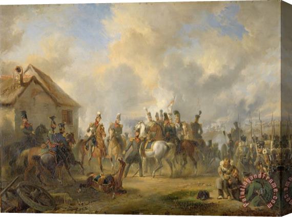 Nicolaas Pieneman The Battle of Bautersem During The Ten Days' Campaign Stretched Canvas Painting / Canvas Art
