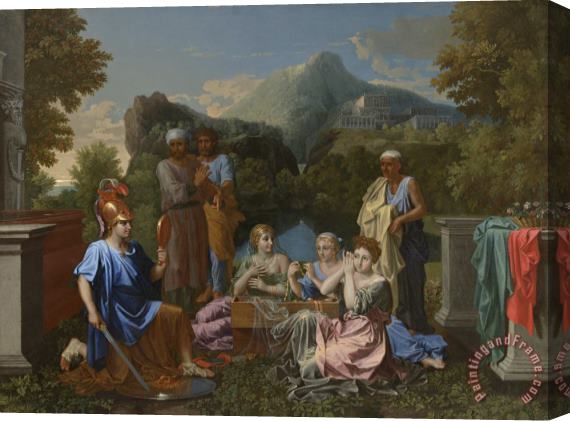 Nicolas Poussin Achilles on Skyros Stretched Canvas Print / Canvas Art