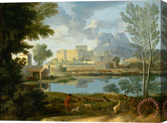 Nicolas Poussin Landscape with a Calm Stretched Canvas Print / Canvas Art