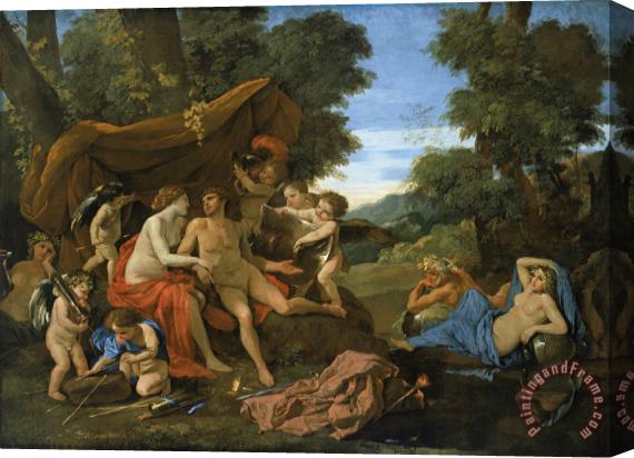Nicolas Poussin Mars And Venus Stretched Canvas Print / Canvas Art