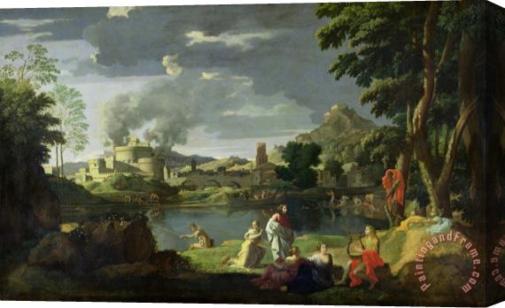 Nicolas Poussin Orpheus and Eurydice Stretched Canvas Painting / Canvas Art