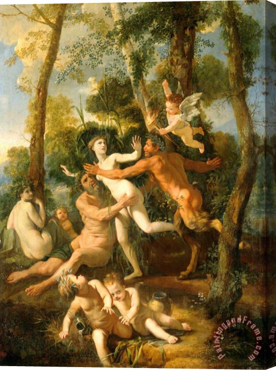 Nicolas Poussin Pan And Syrinx Stretched Canvas Painting / Canvas Art