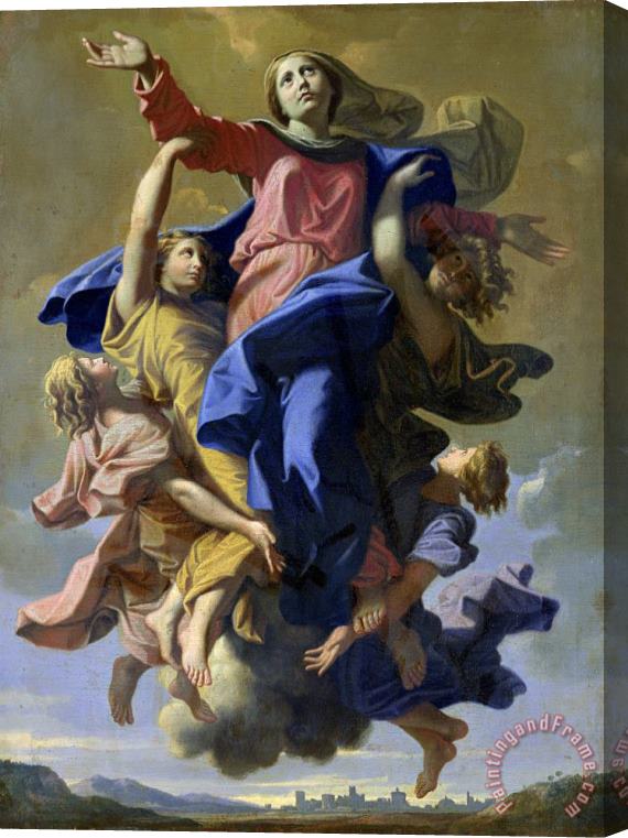 Nicolas Poussin The Assumption of The Virgin Stretched Canvas Print / Canvas Art