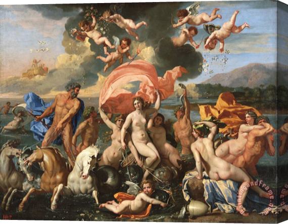 Nicolas Poussin The Birth of Venus Stretched Canvas Print / Canvas Art