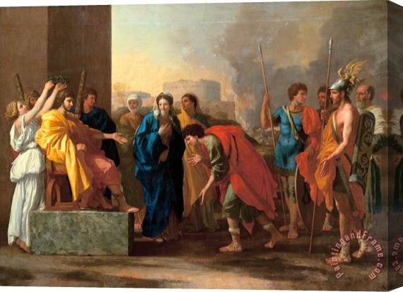 Nicolas Poussin The Continence of Scipio Stretched Canvas Print / Canvas Art