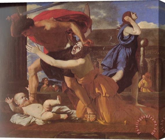 Nicolas Poussin The Massacre of The Innocents Stretched Canvas Painting / Canvas Art