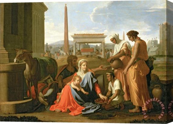 Nicolas Poussin The Rest on the Flight into Egypt Stretched Canvas Print / Canvas Art