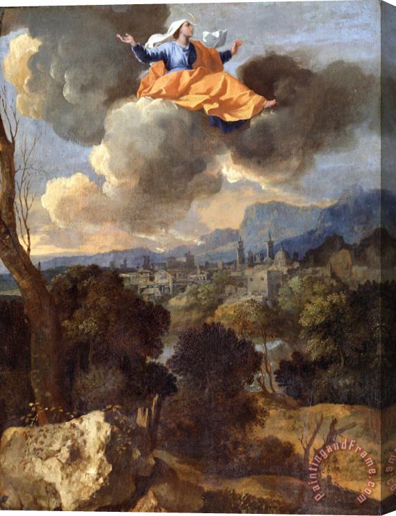 Nicolas Poussin The Translation of Saint Rita of Cascia Stretched Canvas Print / Canvas Art