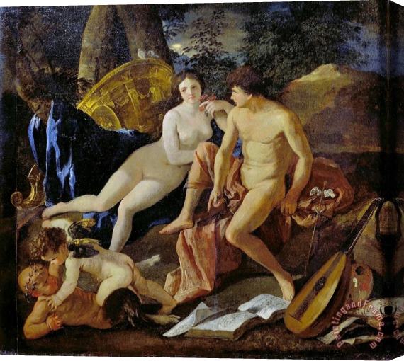 Nicolas Poussin Venus And Mercury Stretched Canvas Painting / Canvas Art
