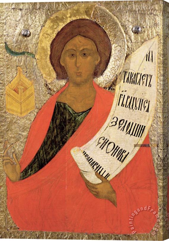 Novgorod School The Holy Prophet Zacharias Stretched Canvas Painting / Canvas Art