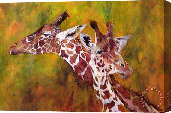 Odile Kidd Giraffe Stretched Canvas Print / Canvas Art