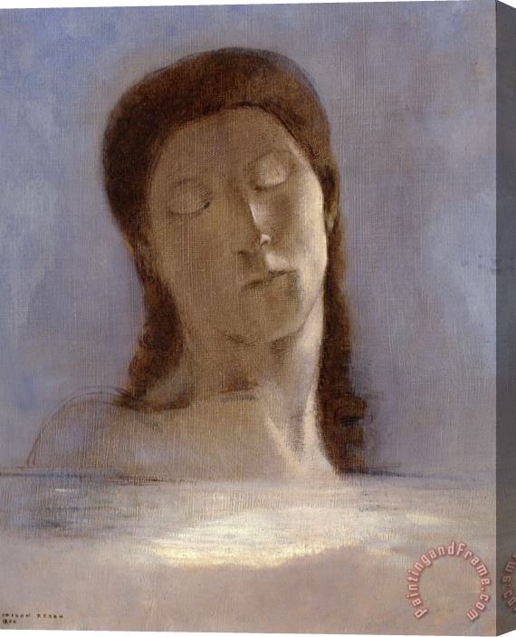 Odilon Redon Closed Eyes Stretched Canvas Painting / Canvas Art