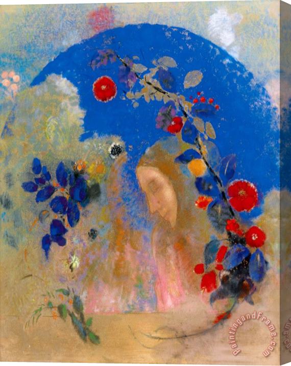 Odilon Redon Profil Sous Une Arche Stretched Canvas Painting / Canvas Art