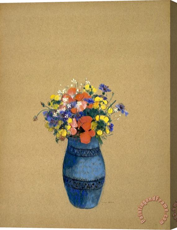 Odilon Redon Vase of Flowers Stretched Canvas Print / Canvas Art