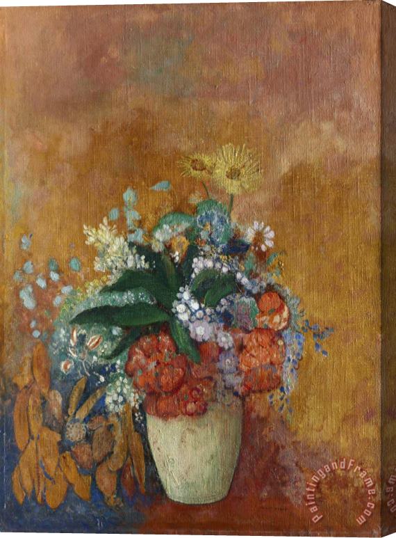 Odilon Redon Vase of Flowers Stretched Canvas Print / Canvas Art
