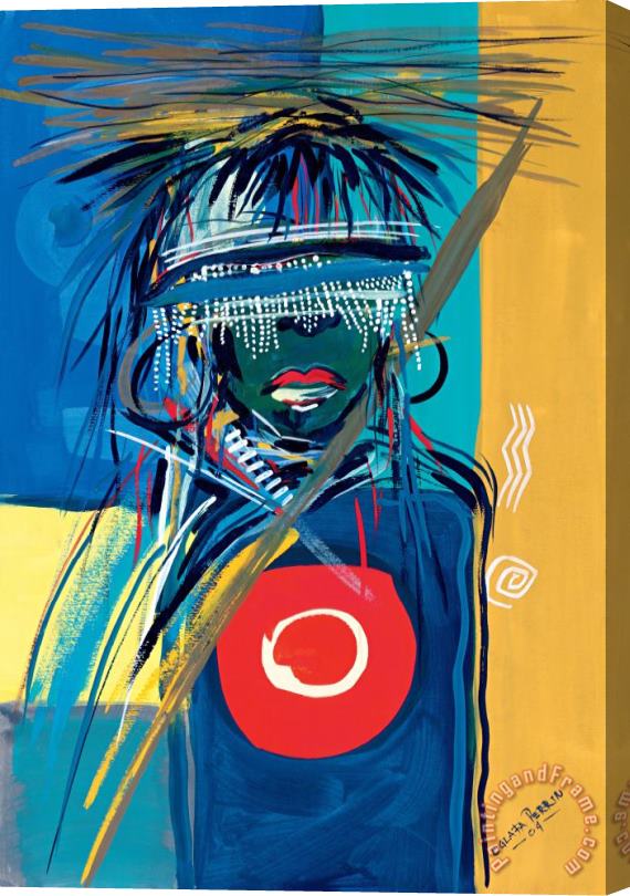 Oglafa Ebitari Perrin Blind To Culture Stretched Canvas Painting / Canvas Art