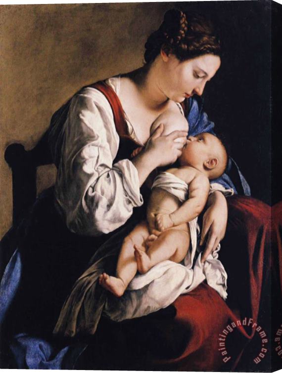 Orazio Gentleschi Madonna And Child Stretched Canvas Print / Canvas Art