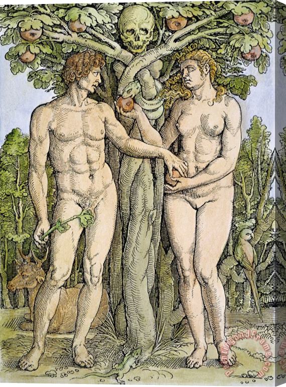 Others Adam And Eve Stretched Canvas Print / Canvas Art