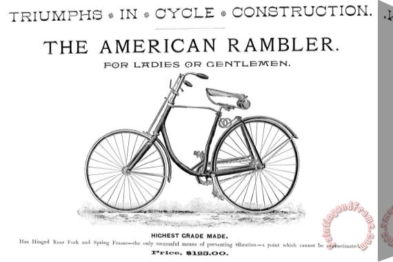 Others American Bicycle, 1890 Stretched Canvas Print / Canvas Art
