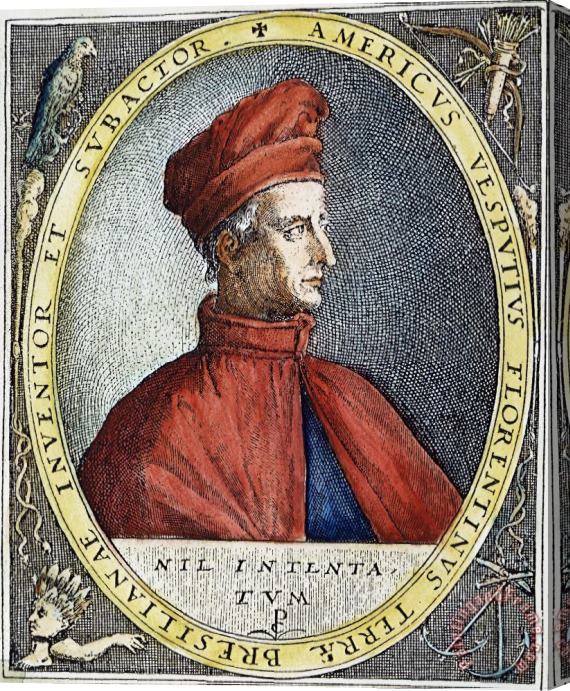 Others Amerigo Vespucci (1454-1512) Stretched Canvas Print / Canvas Art