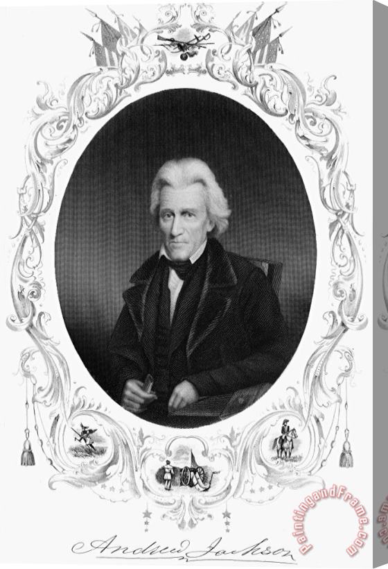 Others Andrew Jackson (1767-1845) Stretched Canvas Painting / Canvas Art