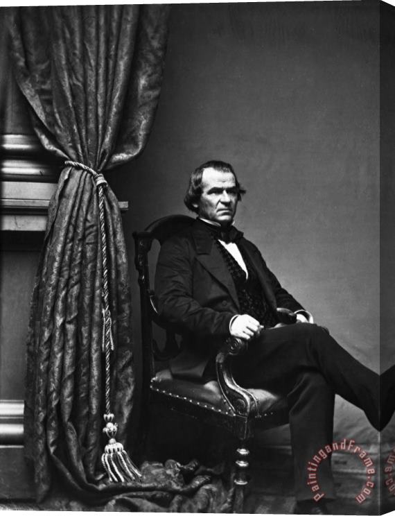 Others Andrew Johnson (1808-1875) Stretched Canvas Print / Canvas Art