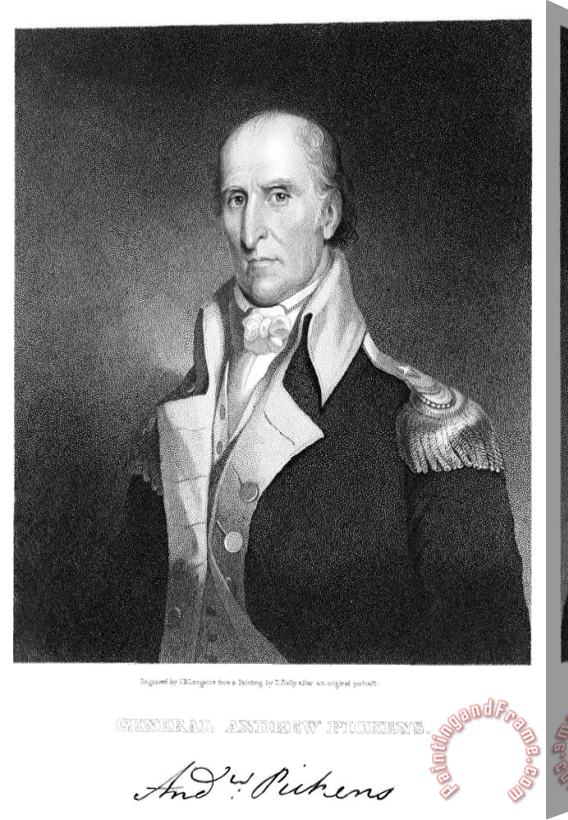 Others Andrew Pickens (1739-1817) Stretched Canvas Print / Canvas Art