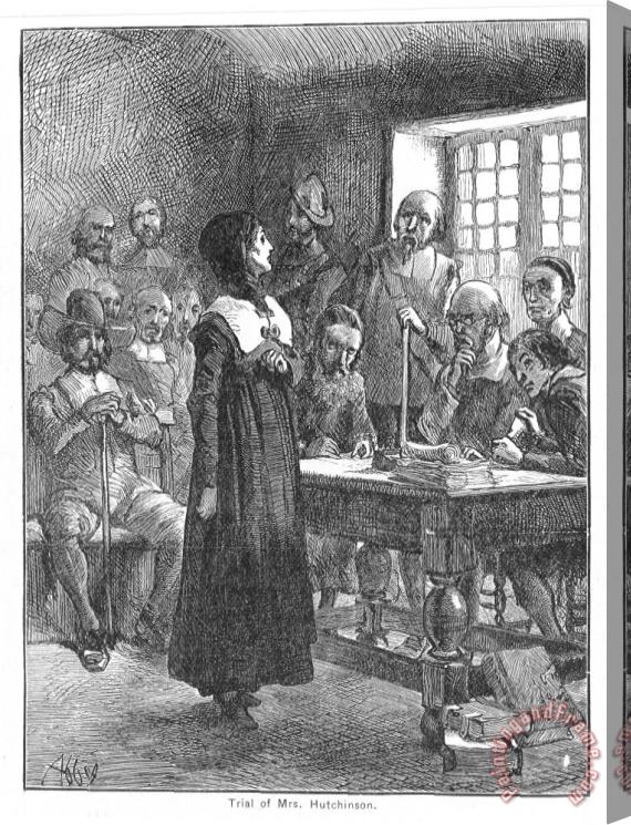 Others Anne Hutchinson (1591-1643) Stretched Canvas Print / Canvas Art