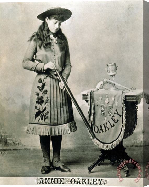 Others Annie Oakley (1860-1926) Stretched Canvas Print / Canvas Art