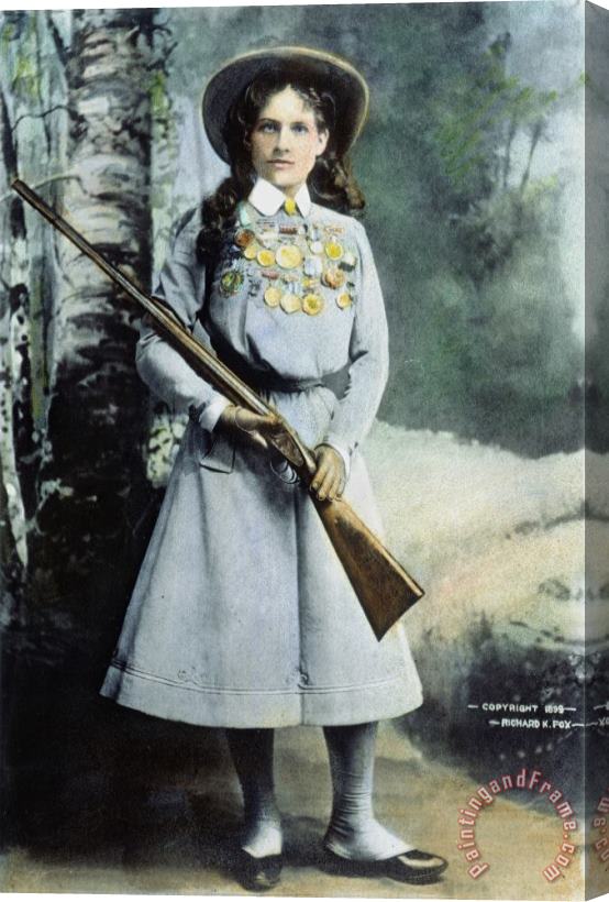 Others Annie Oakley (1860-1926) Stretched Canvas Print / Canvas Art