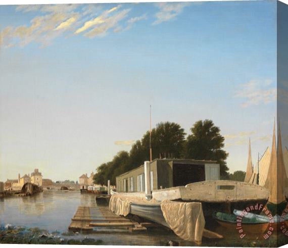 Others Barges at a Mooring Stretched Canvas Painting / Canvas Art