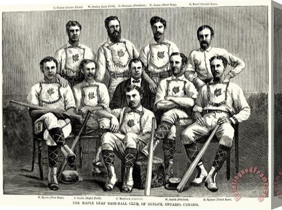 Others Baseball: Canada, 1874 Stretched Canvas Print / Canvas Art