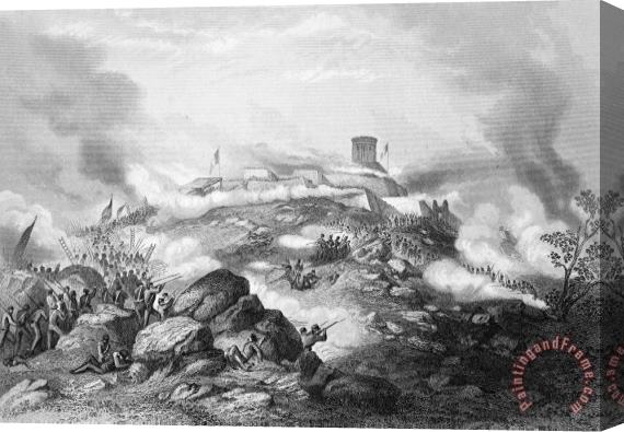 Others Battle Of Chapultepec, 1847 Stretched Canvas Print / Canvas Art