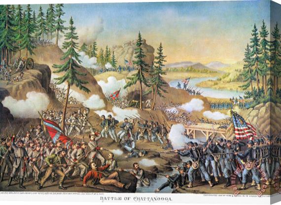 Others Battle Of Chattanooga 1863 Stretched Canvas Painting / Canvas Art