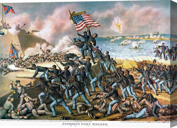 Others Battle Of Fort Wagner, 1863 Stretched Canvas Print / Canvas Art
