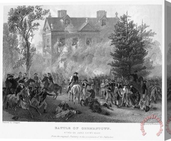 Others Battle Of Germantown, 1777 Stretched Canvas Print / Canvas Art