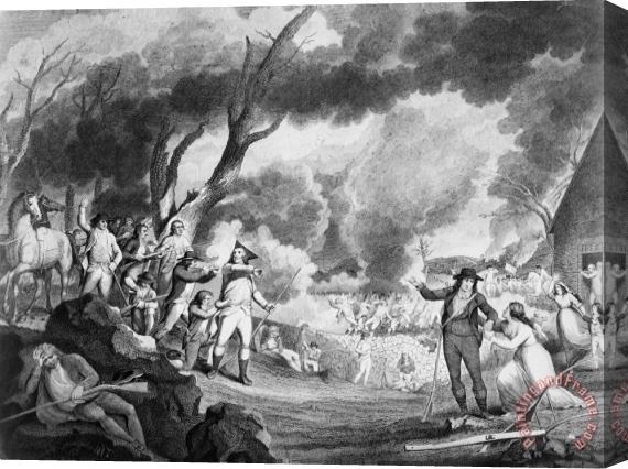 Others Battle Of Lexington, 1775 Stretched Canvas Print / Canvas Art