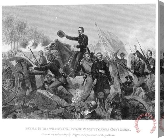 Others Battle Of Spotsylvania Stretched Canvas Painting / Canvas Art