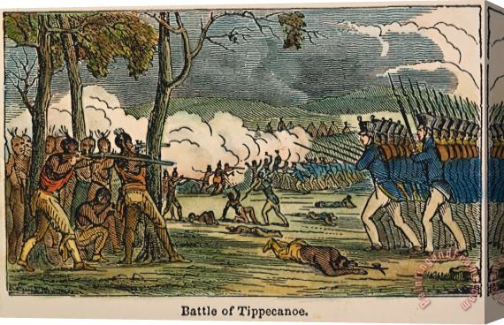 Others Battle Of Tippecanoe, 1811 Stretched Canvas Print / Canvas Art