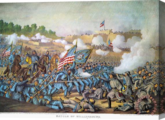 Others Battle Of Williamsburg Stretched Canvas Print / Canvas Art