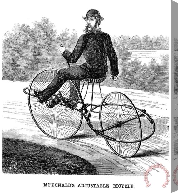 Others Bicycling, 1869 Stretched Canvas Print / Canvas Art