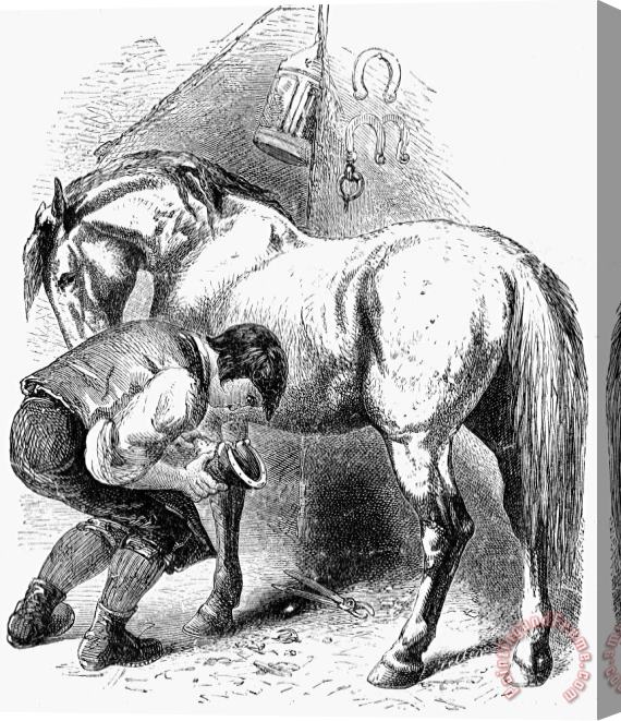 Others Blacksmith, 19th Century Stretched Canvas Print / Canvas Art