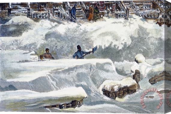 Others Blizzard Of 1888, Nyc Stretched Canvas Print / Canvas Art