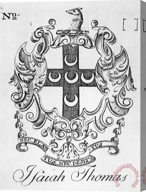 Others BOOKPLATE, 18th CENTURY Stretched Canvas Print / Canvas Art