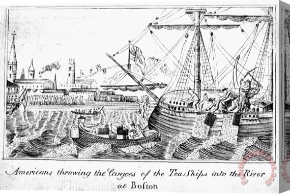 Others Boston Tea Party, 1773 Stretched Canvas Print / Canvas Art